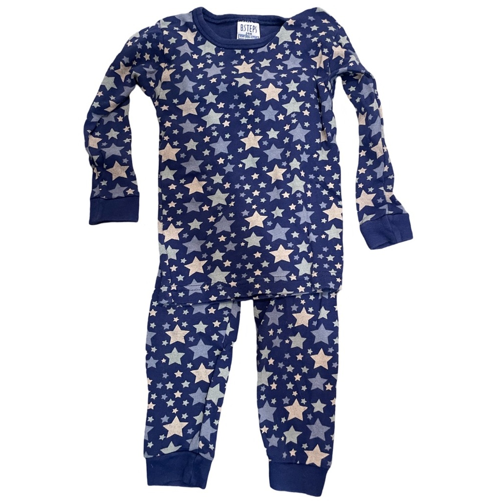 GUC Baby Steps Size 24M L/S Blue Star Pajama Set